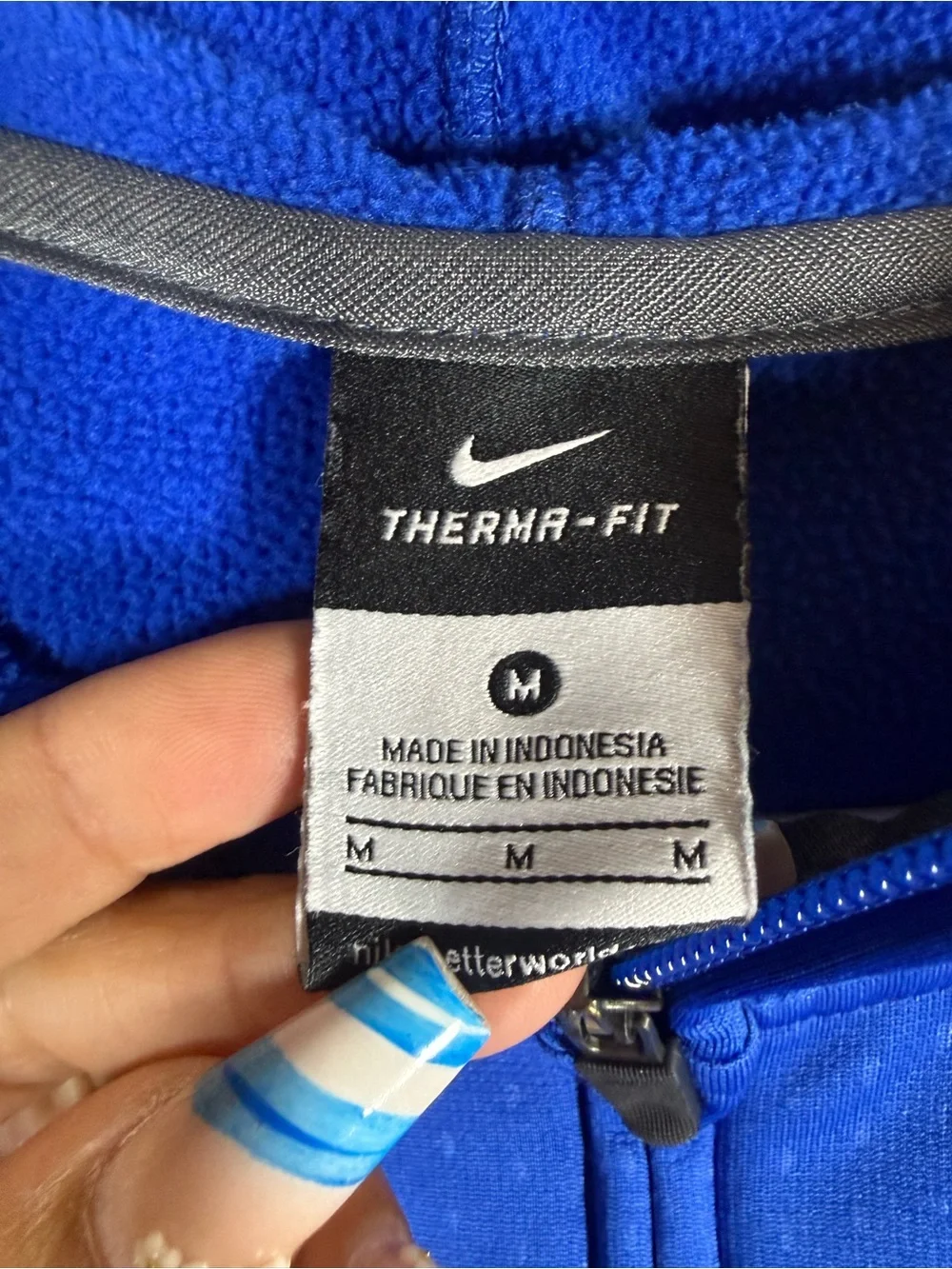 Nike Blue Devils Therma-Fit Zip-Up Jacket